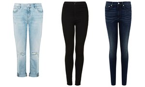 space Light distressed gf jeans; Topshop’s Joni jeans and space real thin jeans