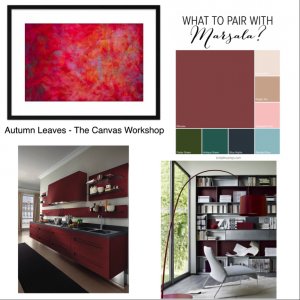 marsala autumn actually leaves the canvas workshop print