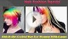Rainbow Bangs Are Latest Hair Fashion Trends!